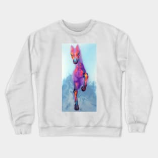 A beautiful painting of colorful horse. Crewneck Sweatshirt